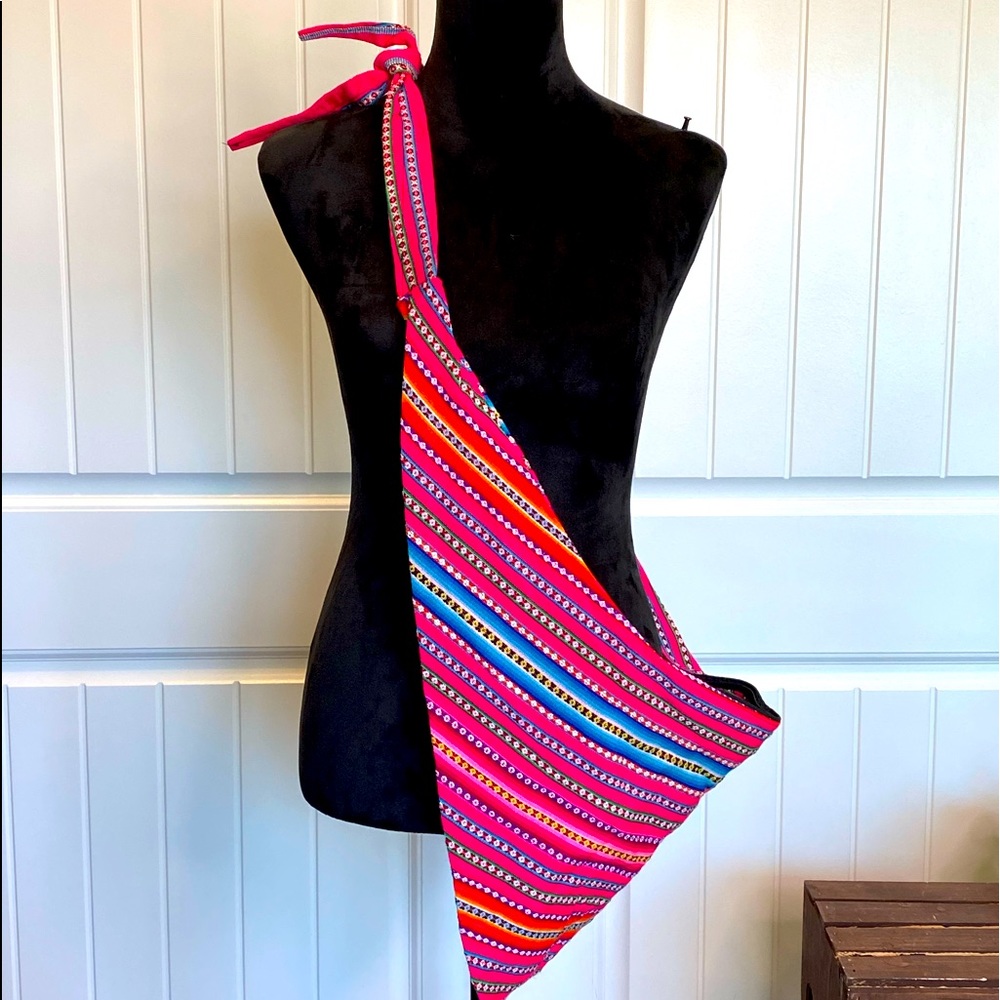 New!  Vibrant Neon Patterned Oversized Crossbody